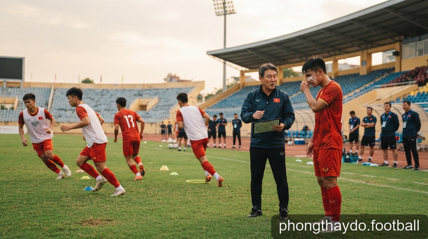 Tuyển Việt Nam hướng tới Asian Cup 2027: HLV Kim Sang-sik và bài toán nhân sự tại Thiên Trường - 2